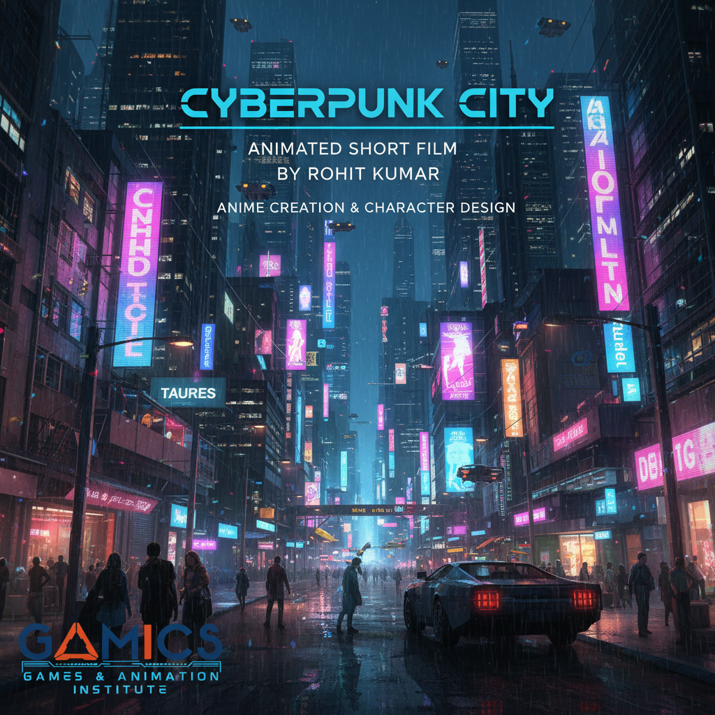 Cyberpunk City - Animated Short Film