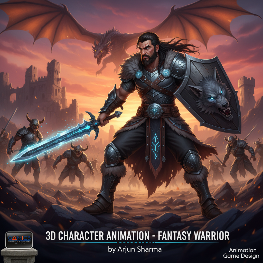 3D Character Animation - Fantasy Warrior
